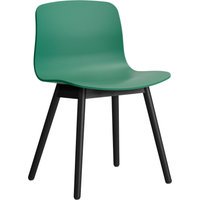 HAY About a Chair AAC 12 - teal green 2.0 - zwarte lak op waterbasis - viltglijders