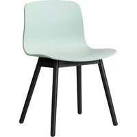 HAY About a Chair AAC 12 - dusty mint 2.0 - zwarte lak op waterbasis - viltglijders
