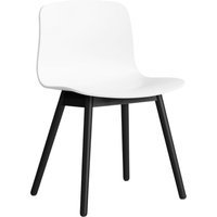 HAY About a Chair AAC 12 - white 2.0 - zwarte lak op waterbasis - viltglijders