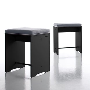 Conmoto Riva kussen voor bijzettafel & kruk - Stoelkussen antraciet