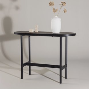 Nohr Ovale Sidetable 'Derron' 110cm, kleur Zwart
