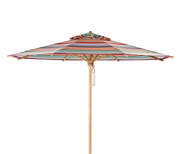 Weishäupl Klassieke parasol - rond groot - Acryl multicolor - zonder knikmechanisme - Ø 350 cm