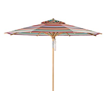 Weishäupl Klassieke parasol - rond groot - Acryl multicolor - met knikmechanisme - Ø 350 cm