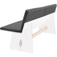 Conmoto Kussen set voor Tension bank met rugleuning - Stoelkussen antraciet