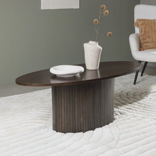 Nohr Ovale Salontafel 'Fionna' 120 x 55cm, kleur Mokka