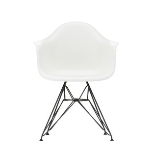 Vitra DAR Eames Plastic Armchair - zwart - wit