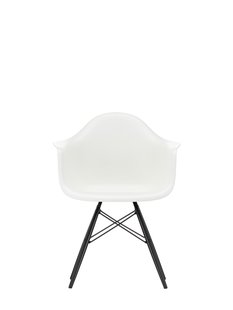 Vitra DAW Eames Plastic Armchair - esdoorn zwart - wit