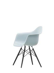 Vitra DAW Eames Plastic Armchair - esdoorn zwart - ijsgrijs RE