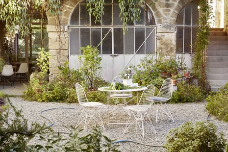 Vitra Wire Chair DKR - wit