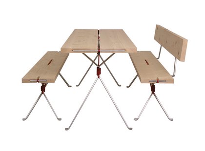 Moormann Kampenwand rugleuning - gewaxt staal