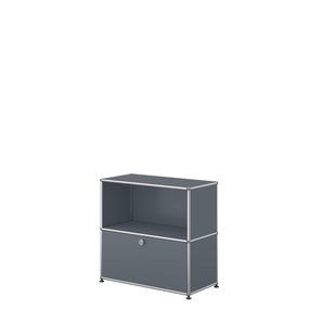 USM Haller Sideboard 1x2 - deurklep - 32 middengrijs