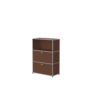 USM Haller Highboard 1x3 - 2 kleppen - 22 bruin