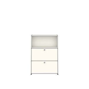 USM Haller Highboard 1x3 - 2 kleppen - 24 zuiverwit