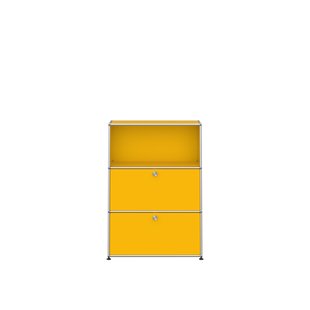 USM Haller Highboard 1x3 - 2 kleppen - 25 goudgeel