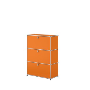 USM Haller Highboard 1x3 - 3 kleppen - 26 zuiveroranje