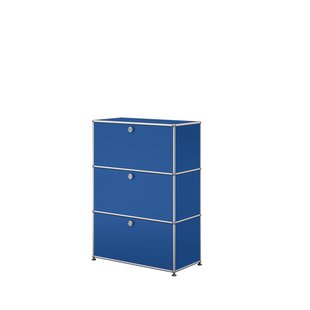 USM Haller Highboard 1x3 - 3 kleppen - 27 gentiaanblauw