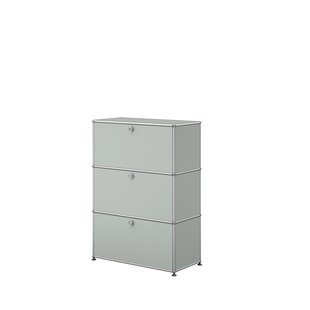 USM Haller Highboard 1x3 - 3 kleppen - 29 lichtgrijs