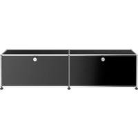 USM Haller Lowboard 2 x 1 - modificeerbaar - 30 grafietzwart