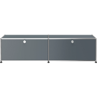 USM Haller Lowboard 2 x 1 - modificeerbaar - 32 middengrijs