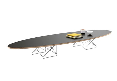 Vitra Elliptical Table ETR - zwart - chroom