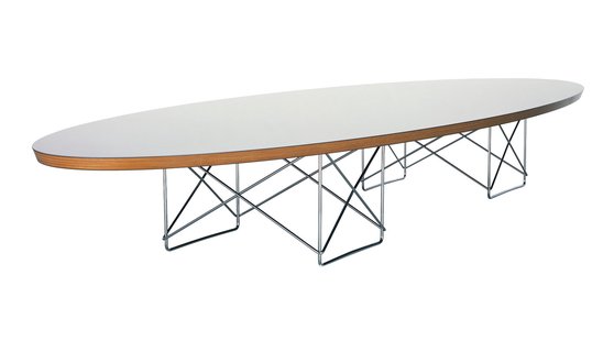 Vitra Elliptical Table ETR - chroom - wit