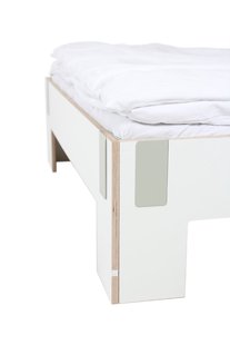 Moormann Tagedieb bed met hoofdeinde - wit (FU) - 120 x 200 cm