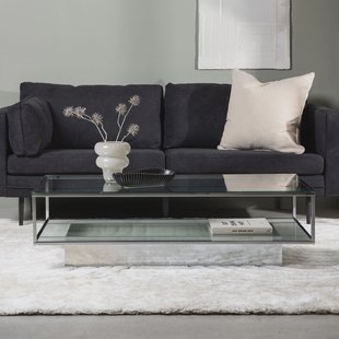 Nohr Salontafel 'Sheema' Glas, 130 x 60cm, kleur Zilver