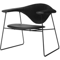 Gubi Masculo Lounge Chair - zwart