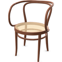 Thonet 209/ 209 M stoel - Rietvlechtwerk met ondersteunende kunststof - kersen gebeitst