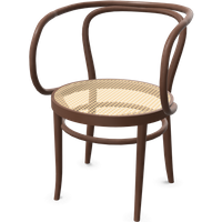 Thonet 209/ 209 M stoel - Rietvlechtwerk met ondersteunende kunststof - otenkleur gebeitst