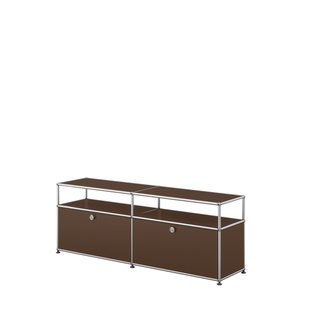 USM Haller Vitrine sideboard M - 2 kleppen - 22 bruin