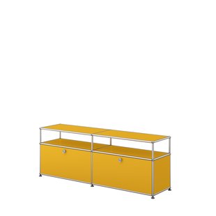 USM Haller Vitrine sideboard M - 2 kleppen - 25 goudgeel