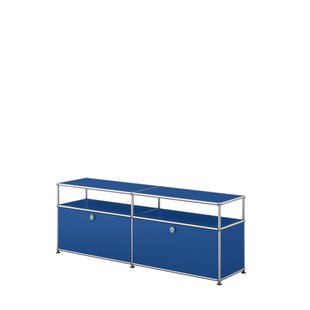 USM Haller Vitrine sideboard M - 2 kleppen - 27 gentiaanblauw