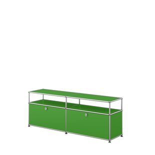 USM Haller Vitrine sideboard M - 2 kleppen - 28 groen