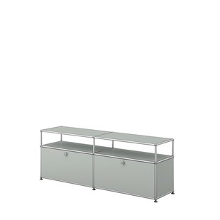 USM Haller Vitrine sideboard M - 2 kleppen - 29 lichtgrijs