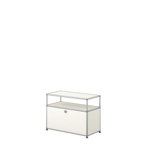 USM Haller Vitrine sideboard S - 1 klep - 24 zuiverwit
