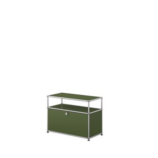 USM Haller Vitrine sideboard S - 1 klep - USM 36 olivgrün