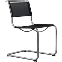 Thonet S 33 N Armleunstoel - zwart