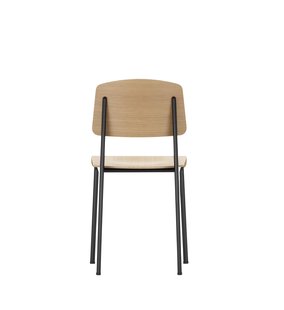 Vitra Standard - Stoel - Eiken licht - diepzwart