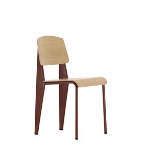 Vitra Standard - Stoel - Eiken licht - japanese red
