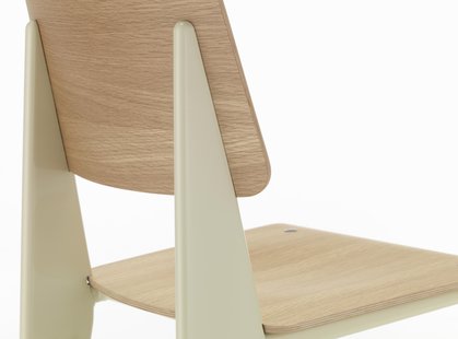 Vitra Standard - Stoel - Eiken licht - Prouvé Blanc Colombe (écru)