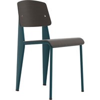 Vitra Standard - Stoel - Eiken donker - Prouvé Bleu Dynastie