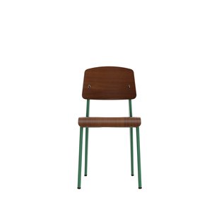 Vitra Standard - Stoel - Walnoot - zwart gepigmenteerd - Prouvé Blé Vert