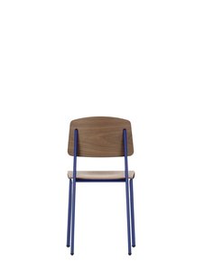 Vitra Standard - Stoel - Walnoot - zwart gepigmenteerd - Prouvé Bleu Marcoule