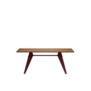 Vitra EM Table - japanese red - Amerikaanse Notenhout - 180 cm