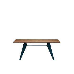Vitra EM Table - Prouvé Bleu Dynastie - Amerikaanse Notenhout - 180 cm