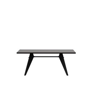 Vitra EM Table - diepzwart - Eiken donker gebeitst massief - 180 cm