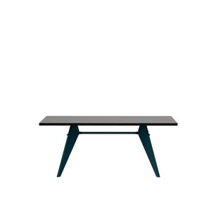 Vitra EM Table - Prouvé Bleu Dynastie - Eiken donker gebeitst massief - 180 cm