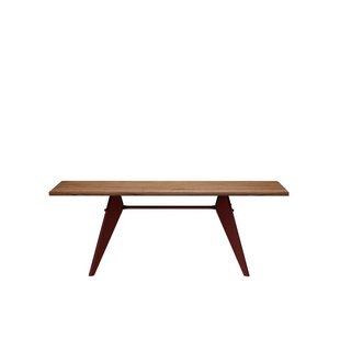 Vitra EM Table - japanese red - Amerikaanse Notenhout - 200 cm