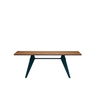 Vitra EM Table - Prouvé Bleu Dynastie - Amerikaanse Notenhout - 200 cm